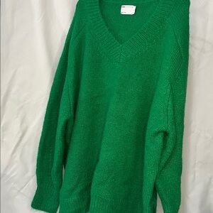 ASOS Green V-Neck Sweater